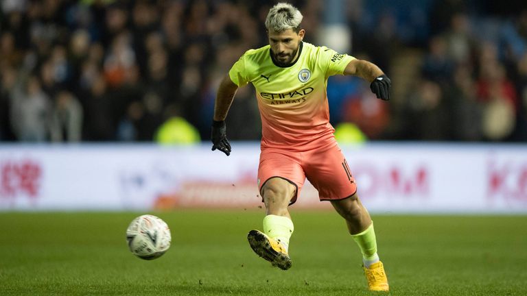 Sergio Aguero wurde im Achtelfinale des FA-Cups zum Matchwinner.