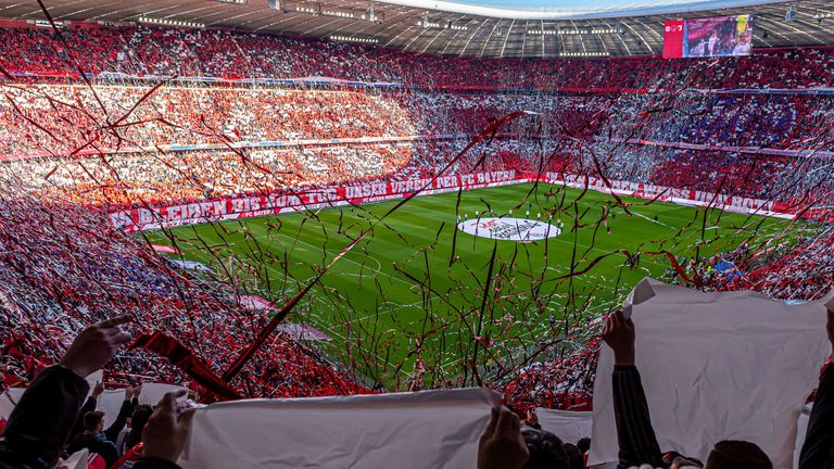 120 Jahre Fc Bayern Choreografie Gegen Augsburg Fussball News Sky Sport