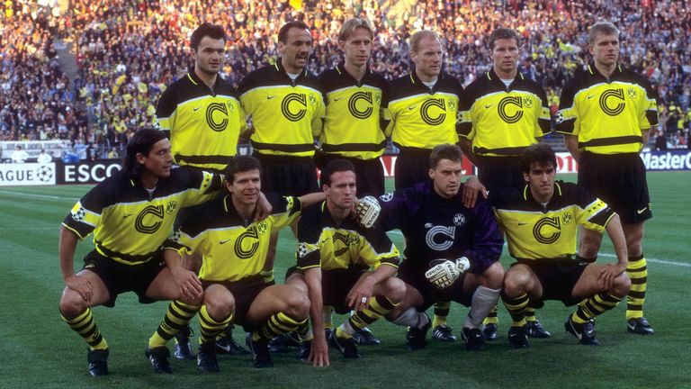 Mit diesem Trikot gewann der BVB 1997 die Champions League.