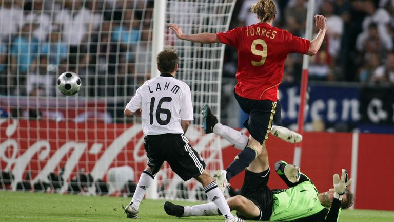 EM-Finale 2008: Deutschland unterliegt Spanien, Torschütze: Fernando Torres (32.)