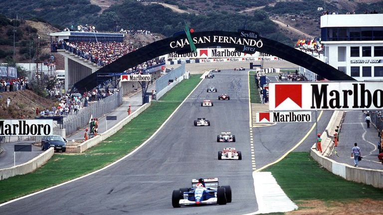 GP von Spanien in Jerez de la Frontera (im Rennkalender von 1986 bis 1990, 1994) – Rekordsieger: Alain Prost & Ayrton Senna (je 2).