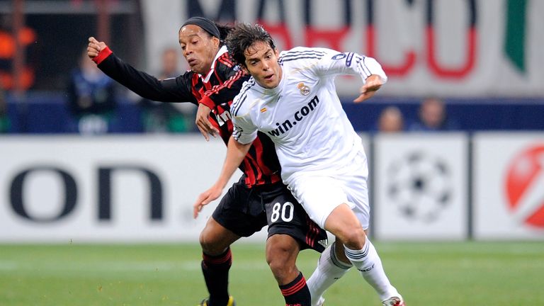 Ronaldinho und Kaka treffen mit Milan und Real aufeinander.