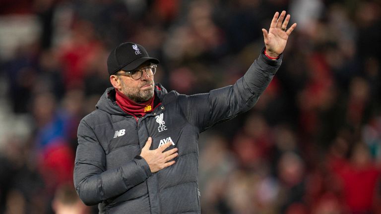 Jürgen Klopp und der FC Liverpool sagen 'DANKE'.