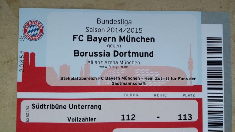 FC Bayern München – Borussia Dortmund am 1. November 2014 in der Allianz Arena 
Endstand: 2:1
Tore: Lewandowski, Robben (FCB) – Reus (BVB)
Zuschauer: 71.000 (ausverkauft)