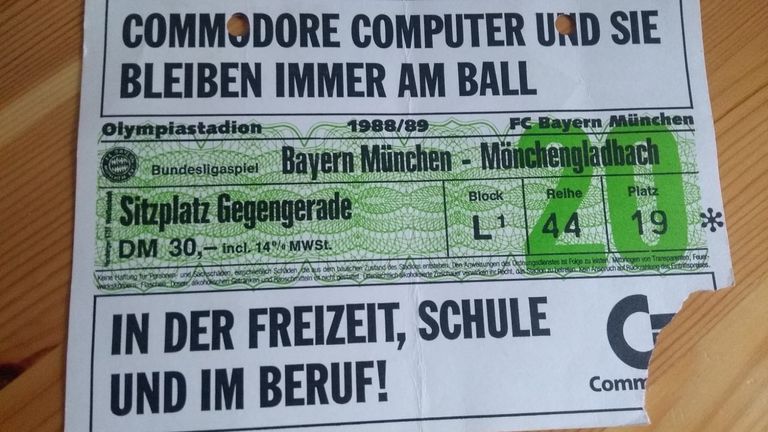 FC Bayern München – Bor. Mönchengladbach am 10. September 1988 im Münchner Olympiastadion 
Endstand: 3:0
Tore: Wegmann (2), Augenthaler
Zuschauer: 31.000