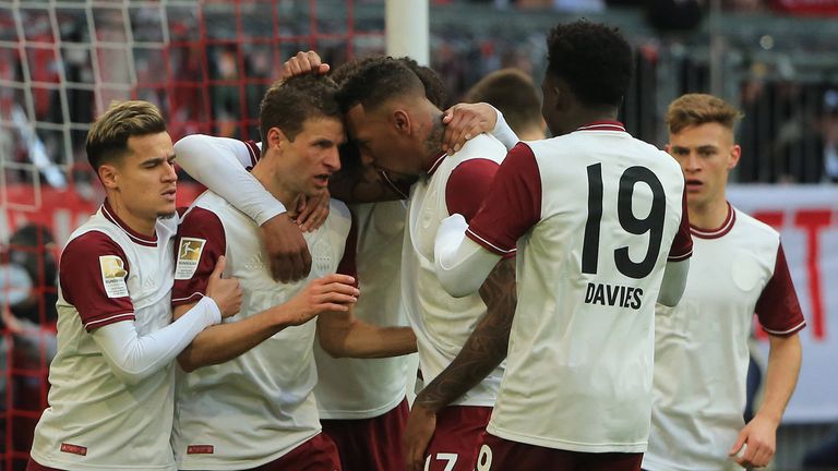 Platz 1: Bayern München (4-3-3-System): Neuer – Odriozola, Süle, Pavard, Alaba – Kimmich, Coutinho, Thiago – Gnabry, Lewandowski, Coman - Gesamtmarktwert: 652,9 Millionen Euro.