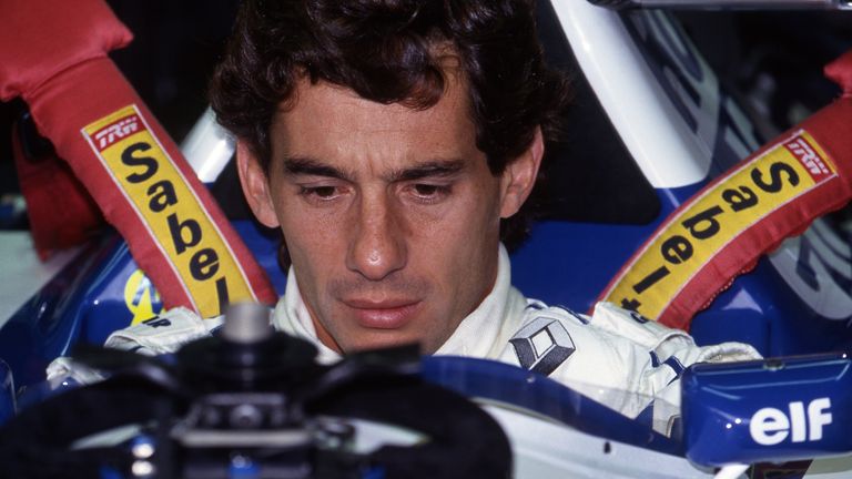 Senna an seinem Todestag am 1. Mai 1994 kurz vor dem Start des Großen Preises von San Marino.