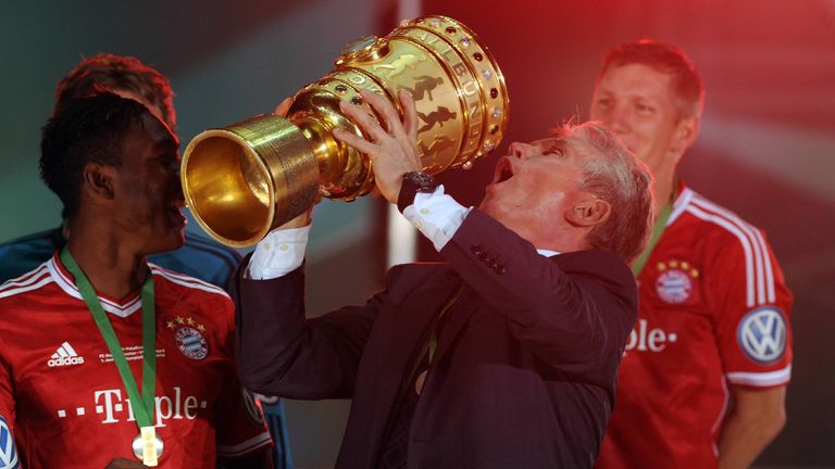 Jupp Heynckes gewinnt 2013 mit dem FC Bayern den DFB-Pokal.