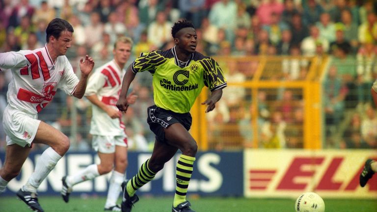 PLATZ 4 - Ibrahim Tanko (Borussia Dortmund): 17 Jahre, 61 Tage
Debüt am 24.09.1994 gegen den VfB Stuttgart.