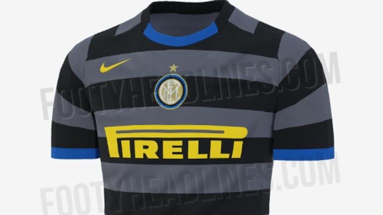 So könnte das dritte Trikot von Inter Mailand aussehen. Es erinnert an die Saison 1997/98. (Quelle: www.footyheadlines.com)