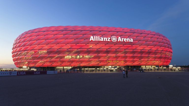 München, Allianz Arena, Außenansicht