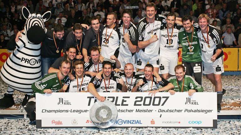 Der THW Kiel feierte im Jahr 2007 das Triple.