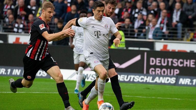 Der FC Bayern empfängt Eintracht Frankfurt zum Topspiel des 27. Spieltags - live bei Sky.
