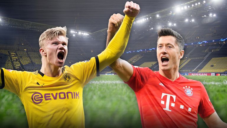 Bei Dortmund vs. Bayern kommt es zum ersten Aufeinandertreffen von Erling Haaland (l.) und Robert Lewandowski (r.).