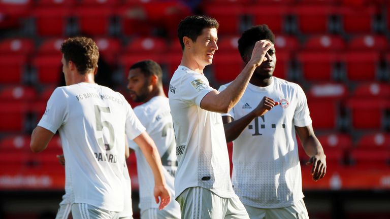 Die Bayern gewinnen ihr erstes Spiel nach dem Re-Start gegen Union Berlin.