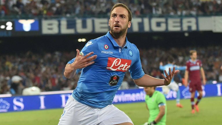 Gonzalo Higuain - 36 Tore (Saison 2015/16) für den SSC Neapel - den Rekord muss sich der Argentinier teilen: Gino Rosetti 36 Tore (Saison 1928/29) für den FC Turin
