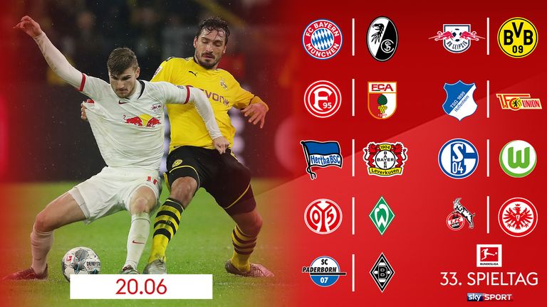 Das sind die weiteren Partien am 33. Spieltag. Neben dem Top-Duell empfängt der FC Bayern außerdem den SC Freiburg. Schaffen es die Breisgauer, den großen FCB kurz vor Saisonende noch einmal zu ärgern?