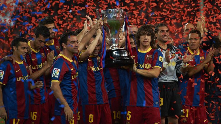 Oriol Romeu (Saison 10/11 – FC Barcelona) – Acht Spielminuten.