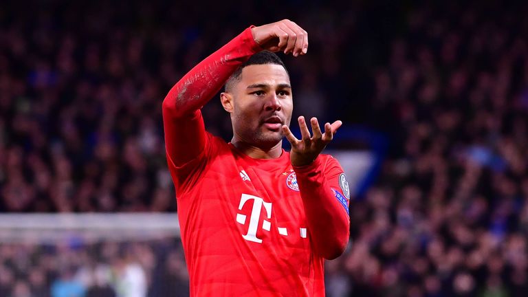 Platz 7: Der berühmte Torjubel von Serge Gnabry! Auch der Münchner traf in der Rückrunde 5 Mal in 9 Spielen. Insgesamt erzielte er in dieser Saison bereits 11 Treffer.