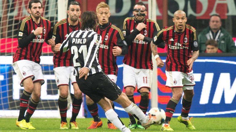 Platz 3: Andrea Pirlo – "The Maestro", wie er von vielen genannt wird, ist schon immer für seine unglaubliche Technik beim Freistoß bekannt. In seiner Zeit bei Juve sowie bei AC Mailand erzielte der Leitwolf 16 wunderschöne Freistoßtore.