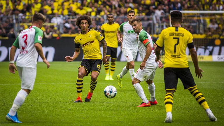 Die höchste Passgenauigkeit geht an Axel Witsel (95%).