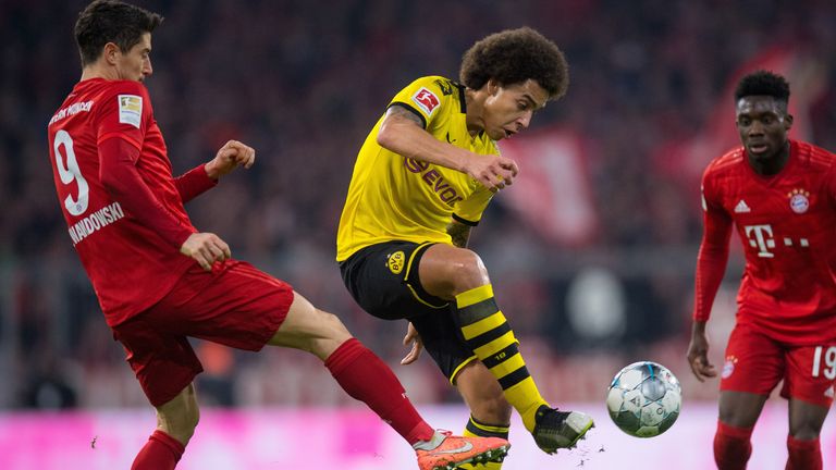 Robert Lewandowski (l.) und Axel Witsel führen jeweils eine Kategorie an.