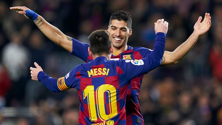 Platz 2: FC Barcelona – Lionel Messi& Luis Suarez (insgesamt 53 Scorerpunkte in 41 Ligaspielen).