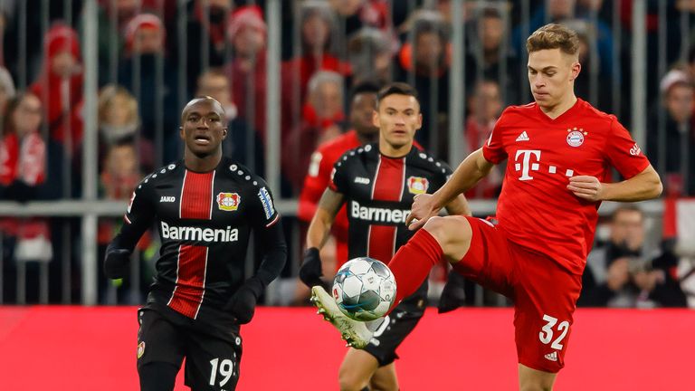 Joshua Kimmich und der FC Bayern wollen in Leverkusen den nächsten Schritt Richtung achte Meisterschaft in Folge machen. Sky überträgt die Partie am Samstag ab 15:15 Uhr live!