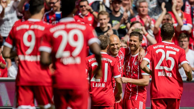 Platz 9: FC Bayern München - Tore: 89 - Saison: 2016/17