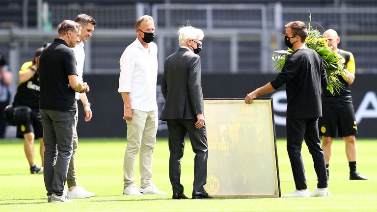 Mario Götze wird am letzten Spieltag von Borussia Dortmund verabschiedet.
