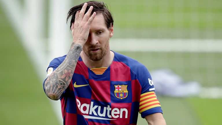Lionel Messi und der FC Barcelona müssen einen herben Rückschlag im Meisterkampf hinnehmen. 