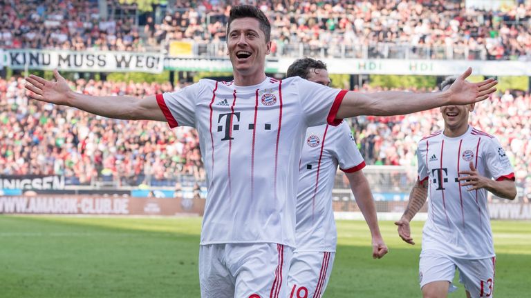 Platz 8: FC Bayern München - Tore: 92 - Saison: 2017/18