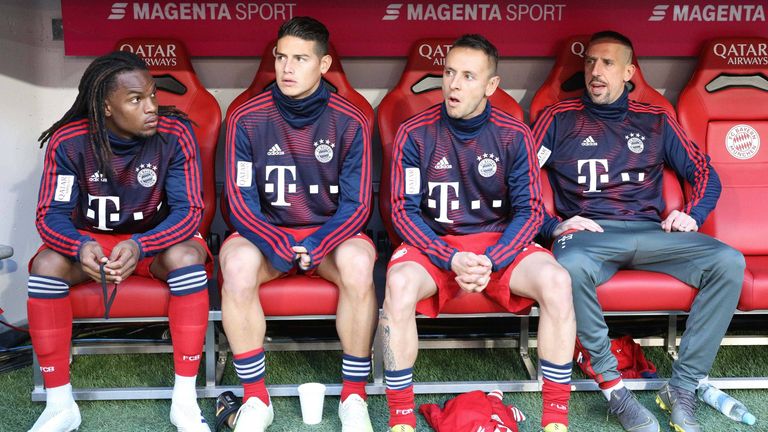 Renato Sanches, James Rodriguez, Rafinha und Franck Ribery (v.l.) haben im vergangenen Sommer neue Herausforderungen gewagt.