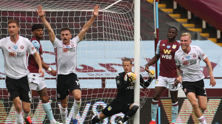 Bei der Partie Sheffield gegen Aston Villa wird ein klares Tor trotz Goal Control nicht gegeben.