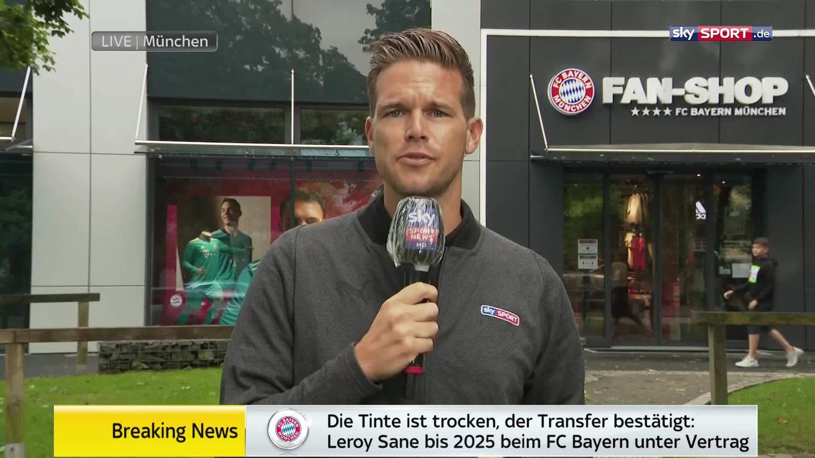 FC Bayern: Sky Reporter Marc Behrenbeck zu Sane ...