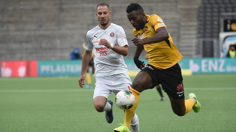 Platz 9: Jean-Pierre Nsame (Young Boys Bern) - Schweizer Super League (28 Tore), Faktor: 1,5 - Punkte: 42