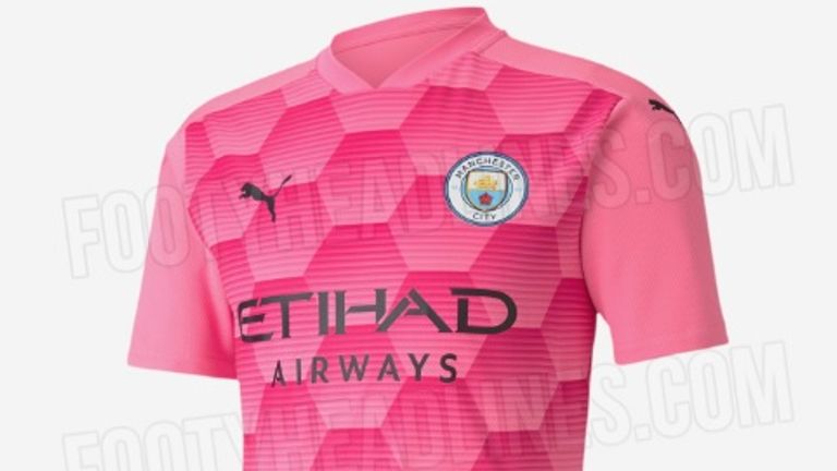 Das dritte Torwarttrikot von Manchester City ist pink. (Quelle: footyheadlines.com)