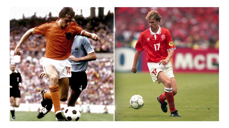 Johann (l.) und Jordi Cruyff: Der Vater war Legende in Barcelona und Amsterdam. Sohn Jordi spielte immerhin zwei Jahre für Barca, feierte aber weniger Erfolge. Als Trainer war er in Zypern, Israel und China. Mittlerweile Nationaltrainer Ecuadors.