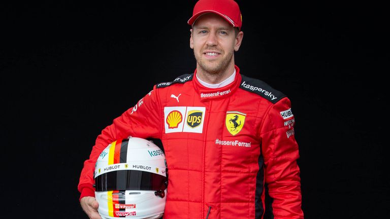 Sebastian Vettel geht mit diesem Helm in die neue Saison.