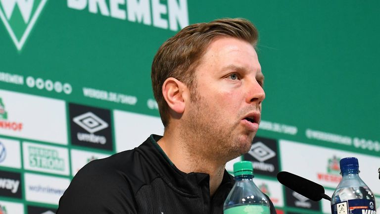 Bremens Trainer Florian Kohfeldt warnt vor dem 1. FC Heidenheim.
