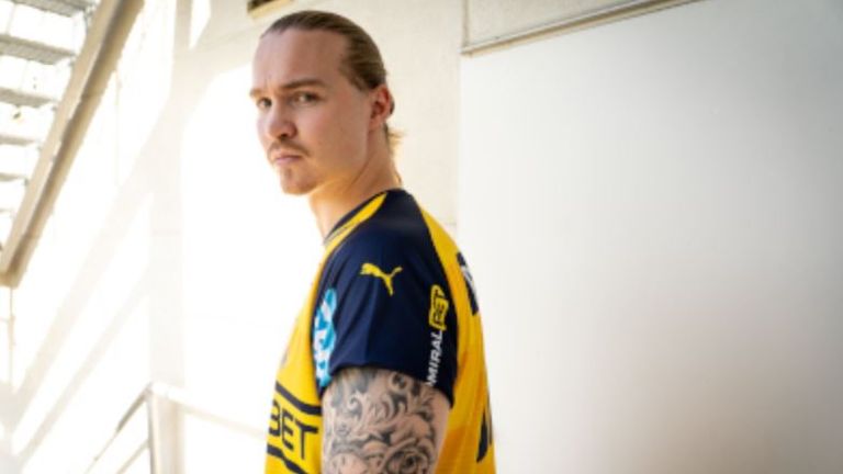 Zur neuen Spielzeit trägt Lukas Nilsson das Trikot der Rhein-Neckar Löwen. Quelle: Screenshot/Homepage