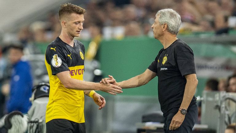 Marco Reus glaubt an die Meisterschaft mit Trainer Lucien Favre.