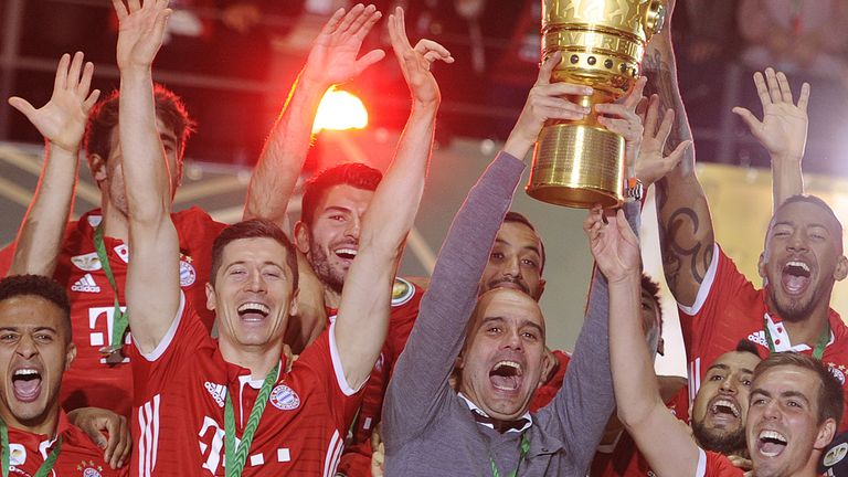 Pep Guardiola (2013 bis 2016) übernahm nach dem Auslaufen seines Vertrags Manchester City.