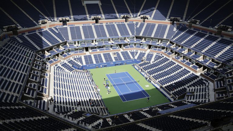Das Stadion bei den US Open wird wohl leer bleiben.
