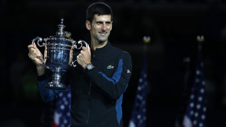 Novak Djokovic gewann die US Open zuletzt 2018.
