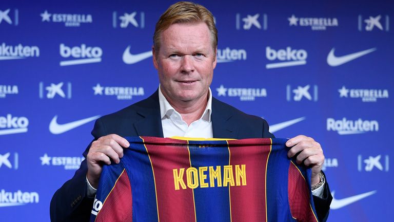 Der neuer Trainer Ronald Koeman steht bei Barca vor einer riesigen Herausforderung.