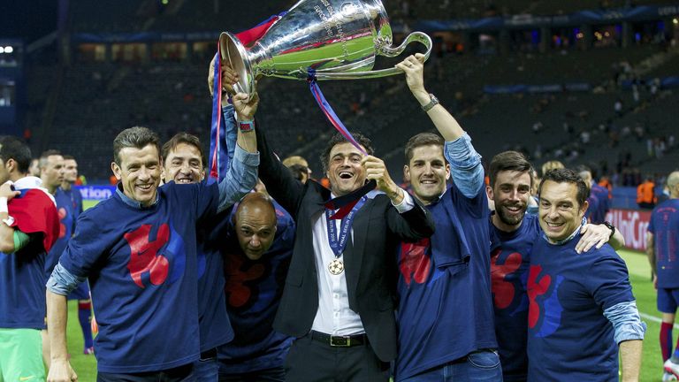 LUIS ENRIQUE: 2015 sicherte sich der FC Barcelona in Berlin als erstes Team sein zweites Triple.