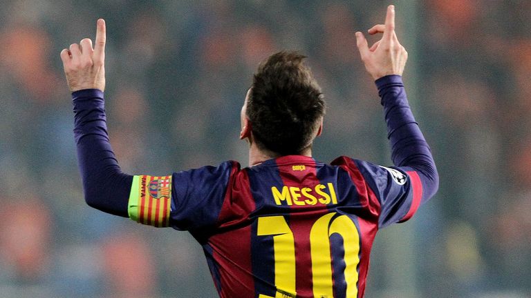 2014/2015: Lionel Messi (FC Barcelona) 10 Tore