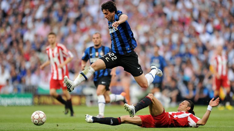 DIEGO MILITO (Inter Mailand): 2 Tore in Finalspielen der Champions League - Doppelpack im Finale 2010 gegen den FC Bayern