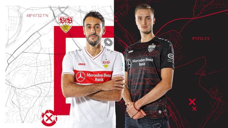 Der Aufsteiger VfB Stuttgart läuft zuhause im klassisch weiß-roten Trikot auf, auswärts gehen die Schwaben im schwarzen Jersey auf Punktejagd (Quelle: Website VfB Stuttgart).